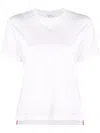Thom Browne Side Slits Relaxed T-shirt In White
