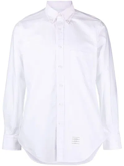 THOM BROWNE WHITE LOGO SHIRT