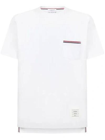 Thom Browne White Medium Weight Cotton Jersey T-shirt