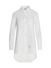 Thom Browne Open Back Twisted Shirt In White