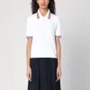 Thom Browne Jersey Polo Shirt In White