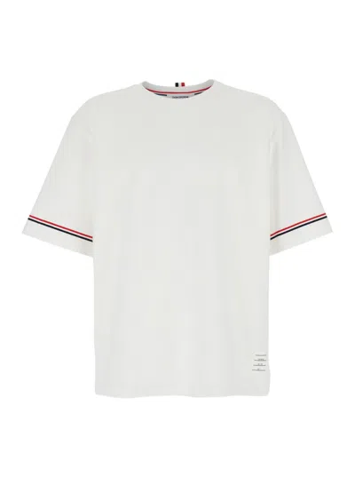 THOM BROWNE WHITE RUGBY T-SHIRT