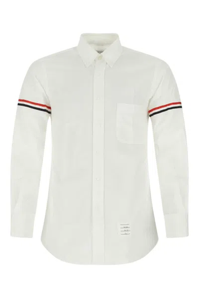 Thom Browne White Rwb Stripes Shirt