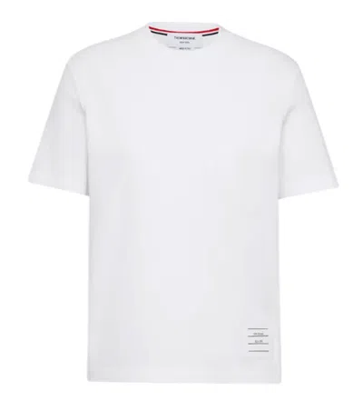 Thom Browne White Solid Crew Neck T-shirt