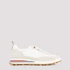 THOM BROWNE WHITE TEXTILE TECH RUNNER SNEAKERS