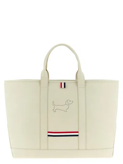 Thom Browne Women White Tool Tote In Yellow
