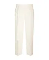 Thom Browne Wide-leg Cotton Trousers In White