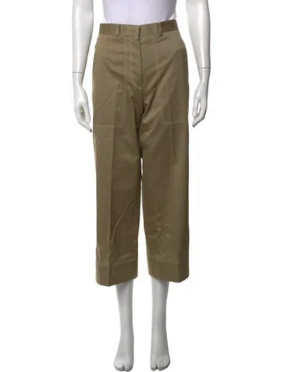 Pre-owned Thom Browne Wide Leg Pants In Green