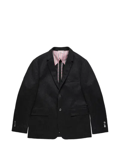 Thom Browne Wide Shoulder Jacket In Gray