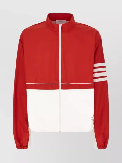 Thom Browne Windbreaker In Two-tone Polyester