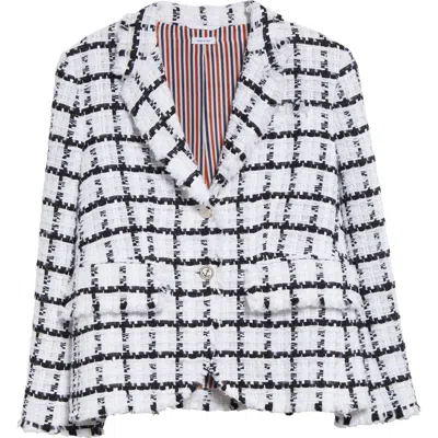 THOM BROWNE THOM BROWNE WINDOWPANE CHECK TWEED BLAZER