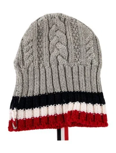 Pre-owned Thom Browne Winter Beanie In Gray