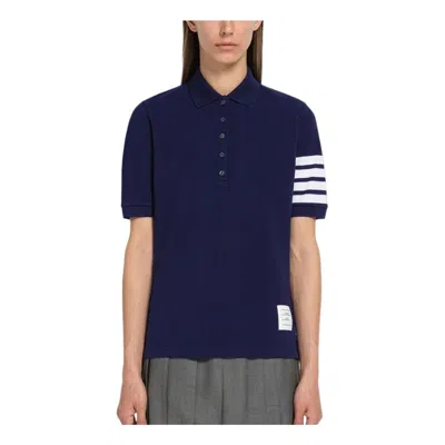 Thom Browne (wmns)  Collar T-shirt 'navy' In Blue