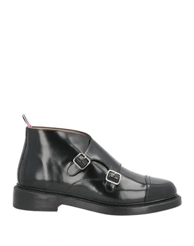 Thom Browne Woman Ankle Boots Black Size 7 Leather