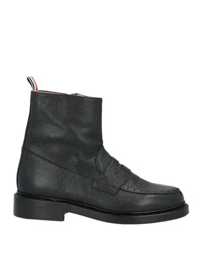 Thom Browne Woman Ankle Boots Black Size 7.5 Leather