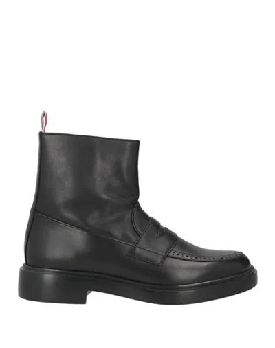 Thom Browne Woman Ankle Boots Black Size 8 Leather