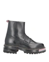 Thom Browne Woman Ankle Boots Black Size 8 Soft Leather In Black