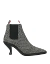 Thom Browne Woman Ankle Boots Black Size 8 Textile Fibers