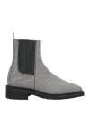 Thom Browne Woman Ankle Boots Black Size 8 Textile Fibers