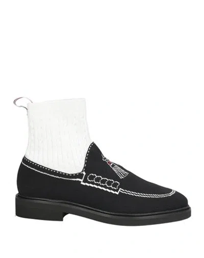 Thom Browne Woman Ankle Boots Black Size 8 Textile Fibers