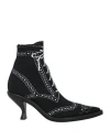 Thom Browne Woman Ankle Boots Black Size 8 Textile Fibers In Black
