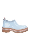 Thom Browne Chunky Sole Pull Tab Round Toe Boots In Blue