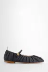 Thom Browne Pleated Ballet Flats In Black