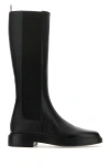 Thom Browne Woman Black Leather Chelsea Boots In Black