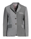 Thom Browne Woman Blazer Black Size 6 Wool In Black