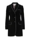 Thom Browne Woman Blazer Black Size 8 Cotton, Polyester