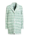 Thom Browne Woman Blazer Green Size 2 Cotton, Polyester, Polyamide, Viscose, Metal