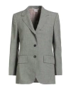 Thom Browne Woman Blazer Grey Size 0 Wool