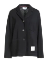 Thom Browne Woman Blazer Midnight Blue Size 8 Virgin Wool