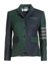 Thom Browne Woman Blazer Navy Size 2 Virgin Wool