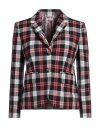 Thom Browne Sport Coat Jackets White In Red