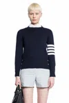 Thom Browne Milano Stitch Jersey With 4 Bars In Blue