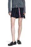 Thom Browne Thom E Women's Ruffled Mini Skirt In Wool Blend In Black
