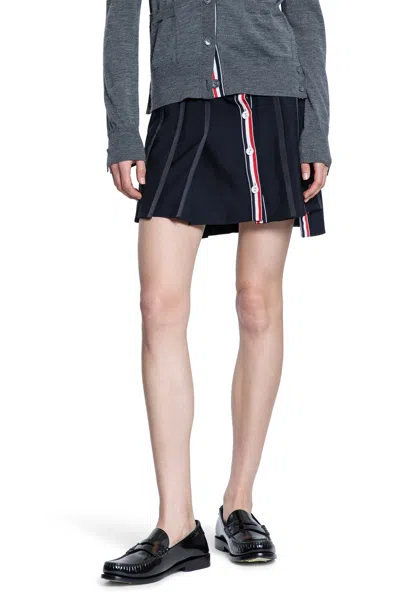 THOM BROWNE SCHOOL UNIFORM PLAIN WEAVE MINI SKIRT