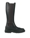 Thom Browne Four-bar Knee Boots In Black