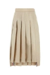 Thom Browne Cappuccino Jersey Skirt In Brown