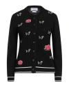 Thom Browne Woman Cardigan Black Size 10 Virgin Wool, Acrylic
