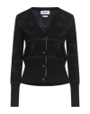 Thom Browne Woman Cardigan Black Size 6 Cashmere, Silk, Polyamide