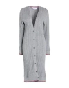 Thom Browne Woman Cardigan Grey Size 6 Cashmere