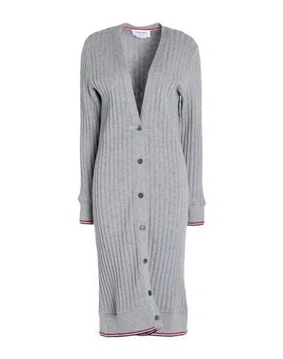 Thom Browne Woman Cardigan Grey Size 6 Cashmere