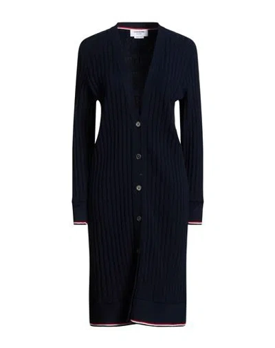 Thom Browne Woman Cardigan Midnight Blue Size 2 Cashmere