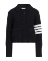 Thom Browne Woman Cardigan Midnight Blue Size 6 Virgin Wool