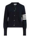Thom Browne Gingerbread Cookie-intarsia Buttoned Cardigan In Blue