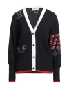 Thom Browne Woman Cardigan Navy Size 12 Wool