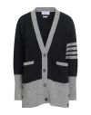 Thom Browne Woman Cardigan Navy Size 4 Wool, Mohair Wool