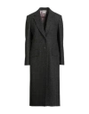 Thom Browne Woman Coat Black Size 10 Wool